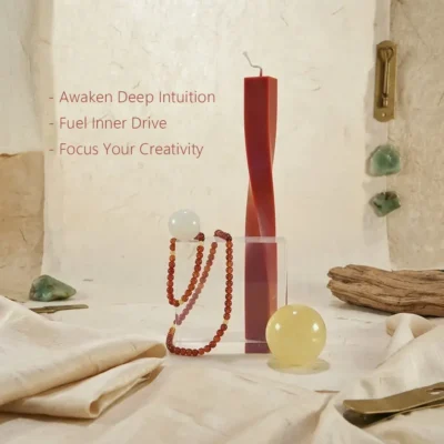 Ding Fire meditative bracelet, curated to awaken deep intuition and fuel your inner drive.