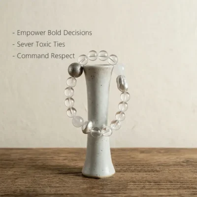 Geng Metal empowerment bracelet, meant to empower bold decisions and sever toxic ties.