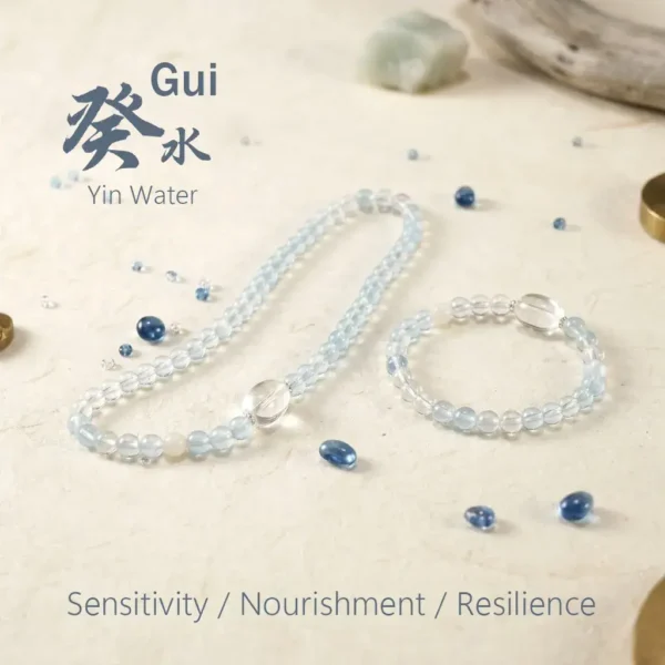 gui-yin-water-bazi-bracelet-spirit-hero Tao Zenith Gui Yin Water Bazi crystal bracelet, reflecting sensitivity, profound nourishment, and resilience.