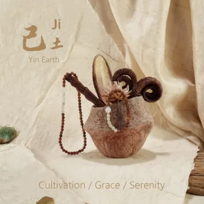 Tao Zenith Ji Yin Earth Bazi crystal bracelet, fostering cultivation, grace, and serenity.
