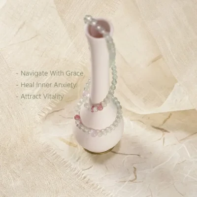 Yi Wood metaphysical jewelry piece, crafted to navigate with grace and heal inner anxiety.