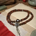 The Pure Yang Rosary: 81-Bead Lightning Struck Wood Mala
